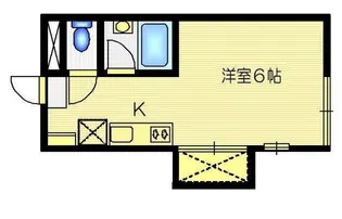 レジデンスブルーム D【1階】の間取り