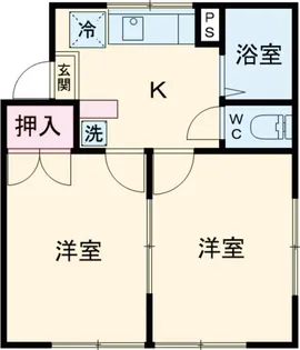 コーポアルファメッシュ【101号室】の間取り
