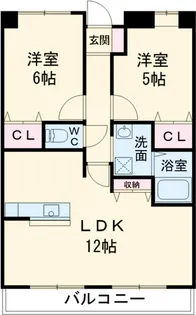 プライム伸和【511号室】の間取り