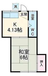 鈴蘭荘7号棟【42号室】の間取り