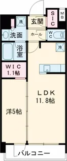 ジオエント中野弥生町【1階】の間取り