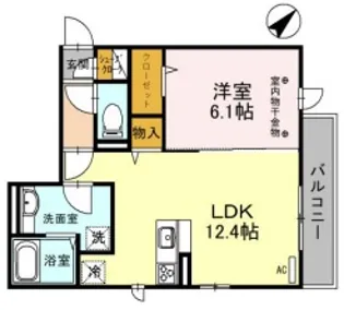 レディア【3階】の間取り