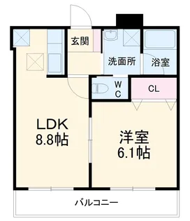 プレミール・ヴィラ【1階】の間取り