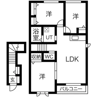 トレモンテ カリーナ【2階】の間取り