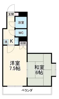 ロイヤルマンション磐田【201号室】の間取り