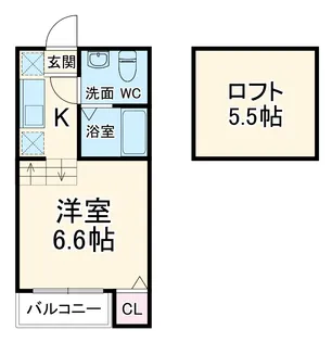アストリア名駅【1階】の間取り