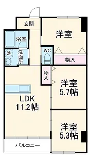 アルコリバーサイド【B102号室】の間取り