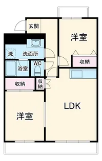 クレスト喜山【406号室】の間取り
