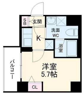 リライア横濱大通り公園【8階】の間取り