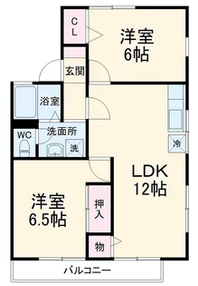 エルセゾン【2階】の間取り