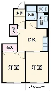 コーポ藤田【1階】の間取り