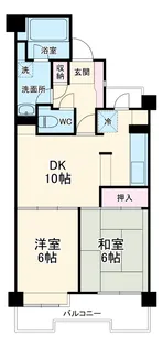 コープ野村松戸【3階】の間取り