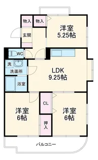 ヴィラロイヤルマンション【3階】の間取り