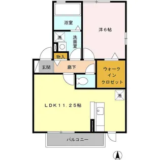 エスポワール ルナ C【2階】の間取り