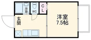 ジュネス美浜【1階】の間取り