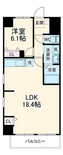 Casa VERDE【301号室】の間取り