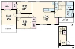 リーブルファイン南桜井【1階】の間取り