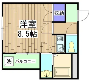 ドゥエル西院【2階】の間取り