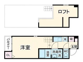 Loft15野並【2階】の間取り