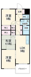 カーサ・ミア【1階】の間取り
