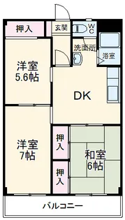 ペアパークⅠ【205号室】の間取り