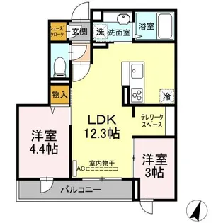 ステラ美光【2階】の間取り