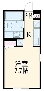 カサデ・ミレ【1階】の間取り