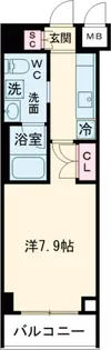 LaSante桜新町【1階】の間取り