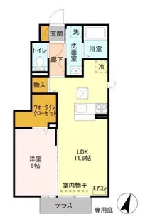 アマポーラ【101号室】の間取り