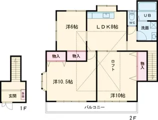 リジング【2F号室】の間取り