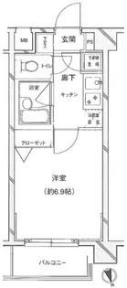 パレステュディオ早稲田【203号室】の間取り