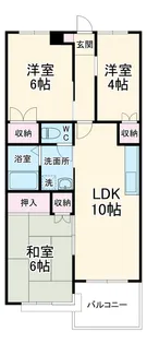 カーサ・ミア【3階】の間取り