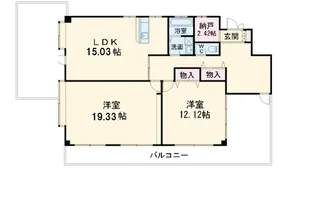 ロイヤルグリーン松戸【501号室】の間取り