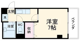 ペルルアール衣笠【2階】の間取り