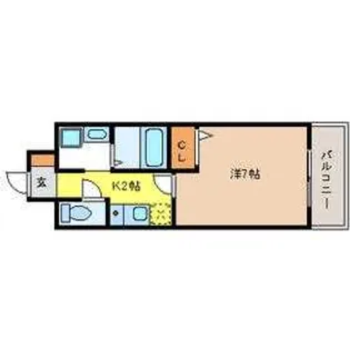 ワピタ名駅【7階】の間取り