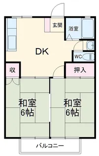 パナハイツ湯浅【2階】の間取り