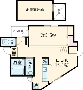 グランニール梅ヶ丘【3階】の間取り