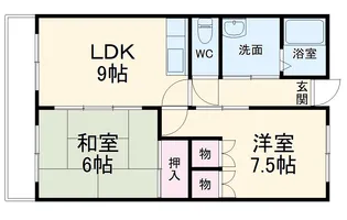 サンイースト東草深【202号室】の間取り