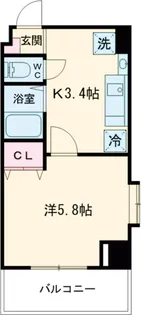 ペルレ世田谷【4階】の間取り