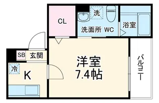 Monstera野並【1階】の間取り