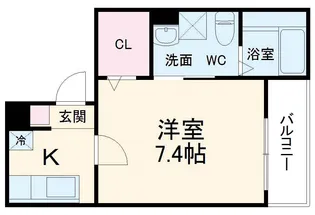 Monstera野並【2階】の間取り