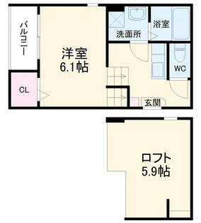 アンジュール【1階】の間取り