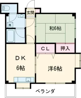 コスモプラザ【102号室】の間取り