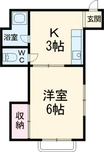 ノースハイム津田【205号室】の間取り