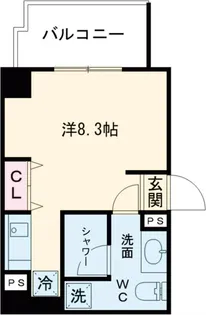 ユーレジデンス高輪台【5階】の間取り