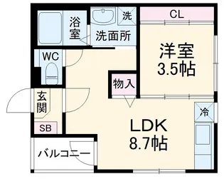 ミュンヘン【1階】の間取り