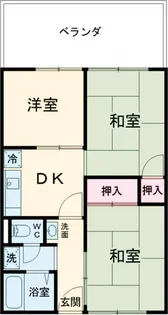 桃田ハイツ【203号室】の間取り