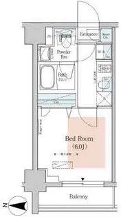 アーバネックス南品川Ⅱ【7階】の間取り