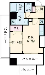 アーバネックス南品川Ⅱ【6階】の間取り