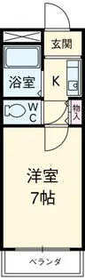 エバーグリーン明大寺【306号室】の間取り
